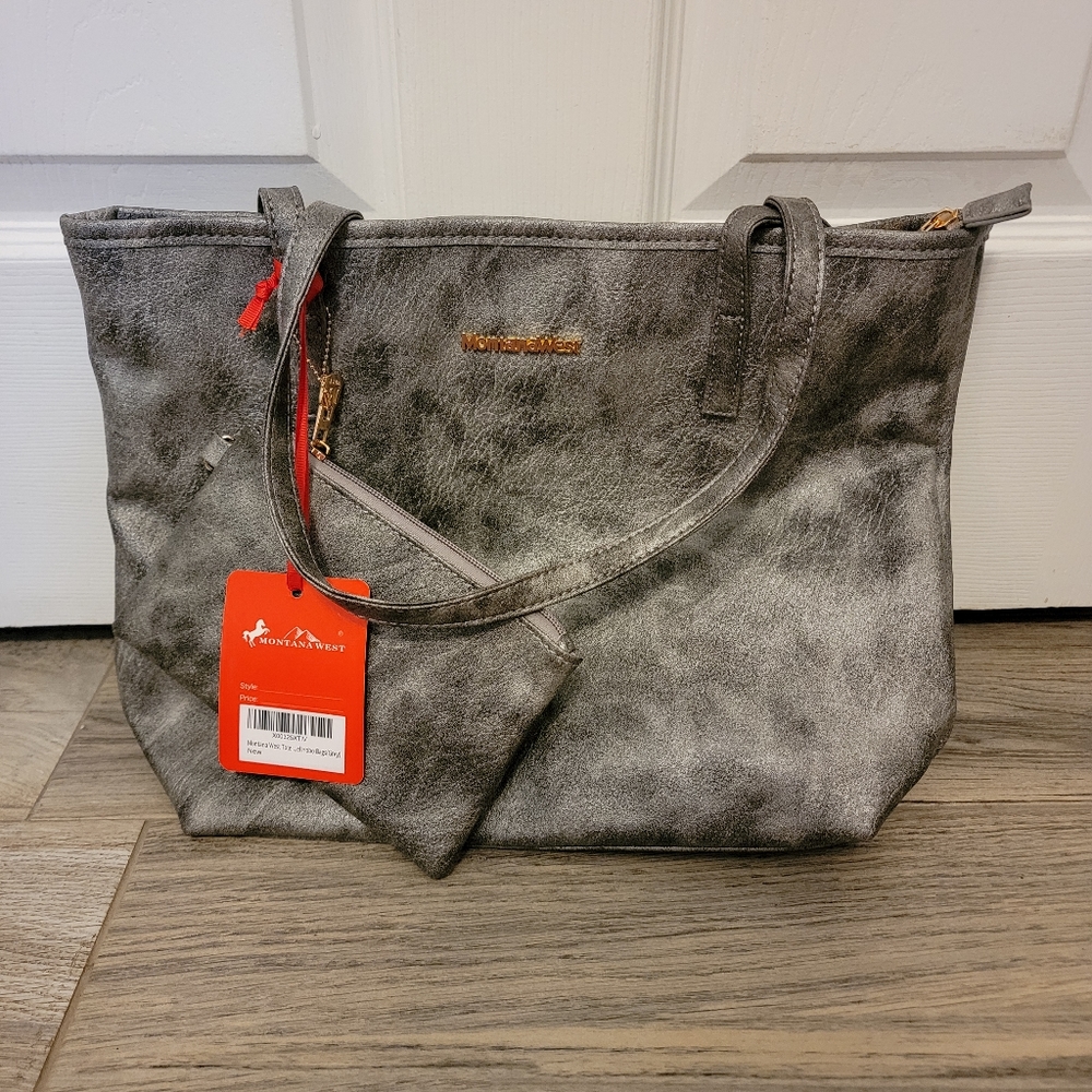 Montana West Purse with Matching Zipper Pouch